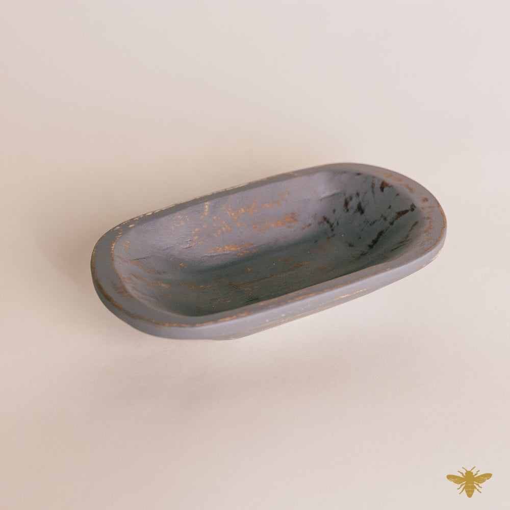 Acacia Wood Bowls | Regular Mini Dough Bowl – Gray