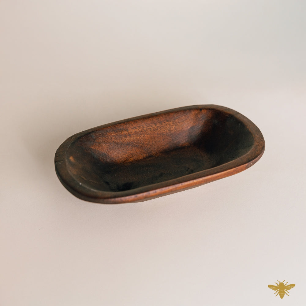 Acacia Wood Bowls | Regular Mini Dough Bowl - Brown