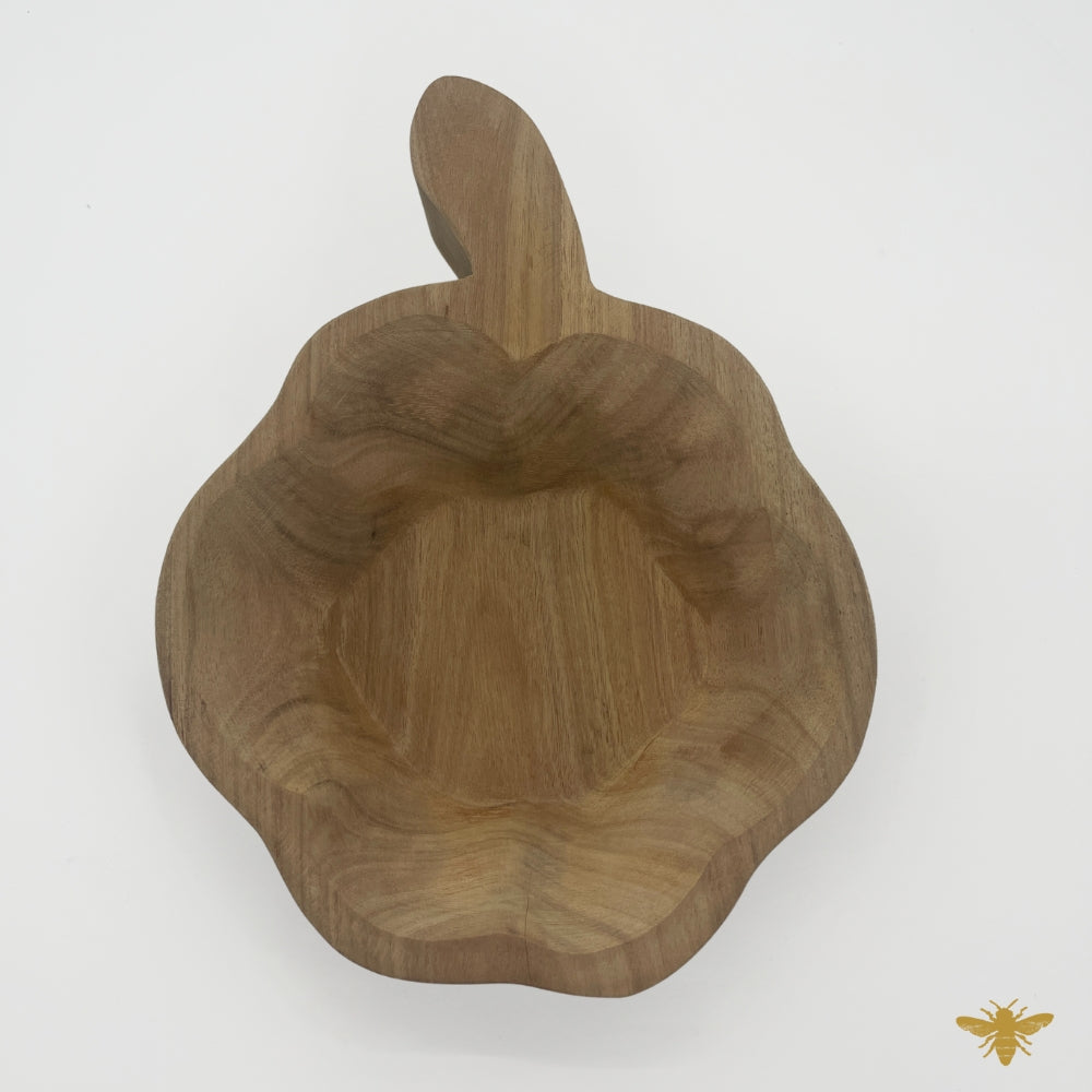 Acacia Wood Bowls | Large Pumpkin Dough Bowl - Natural